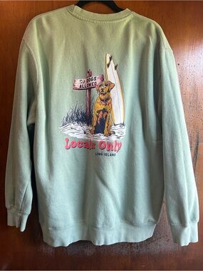 Locals only green sweatshirt
